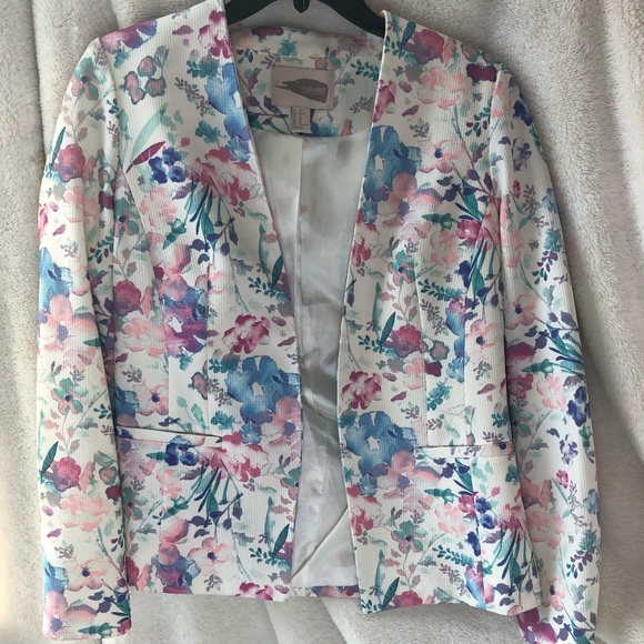 Floral water color blazer - Picture 1 of 3